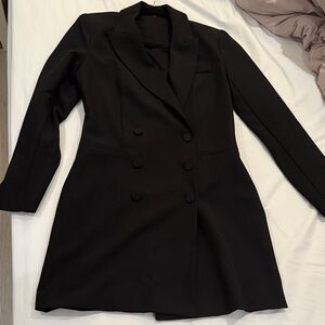 Express Black Women's Blazer Coat Dress